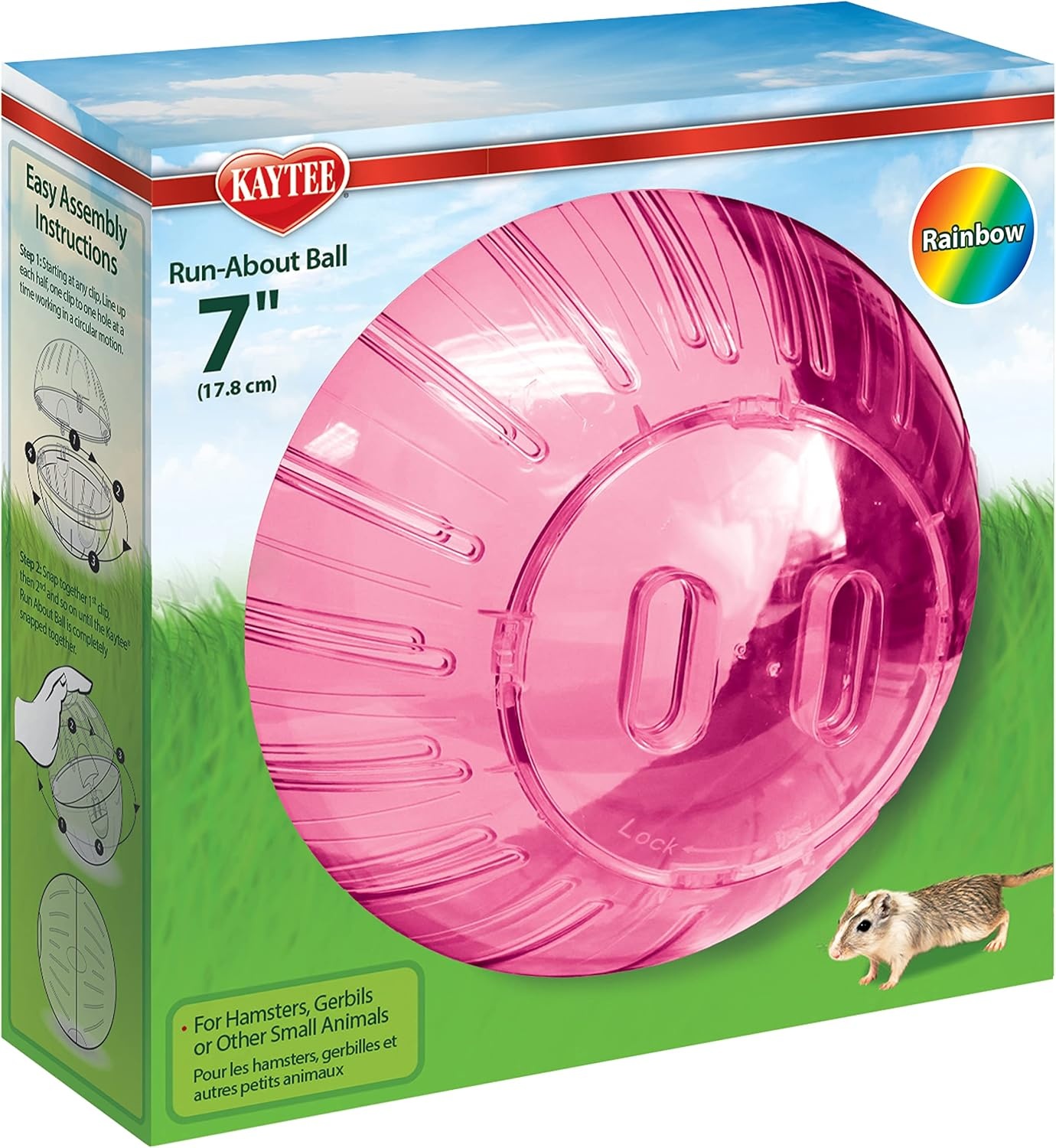 image:imageKaytee 115 Clear RunAbout Exercise Ball for Hamster amp Gerbil PetsAssorted