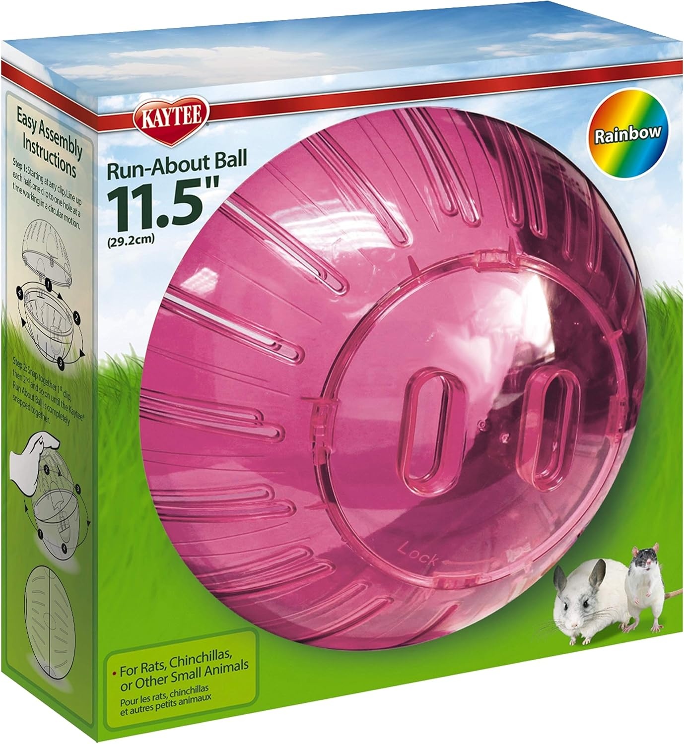 image:imageKaytee 115 Clear RunAbout Exercise Ball for Hamster amp Gerbil PetsAssorted