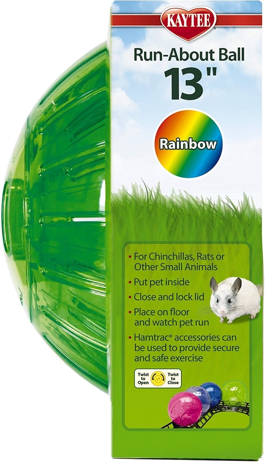 image:imageKaytee 115 Clear RunAbout Exercise Ball for Hamster amp Gerbil PetsAssorted
