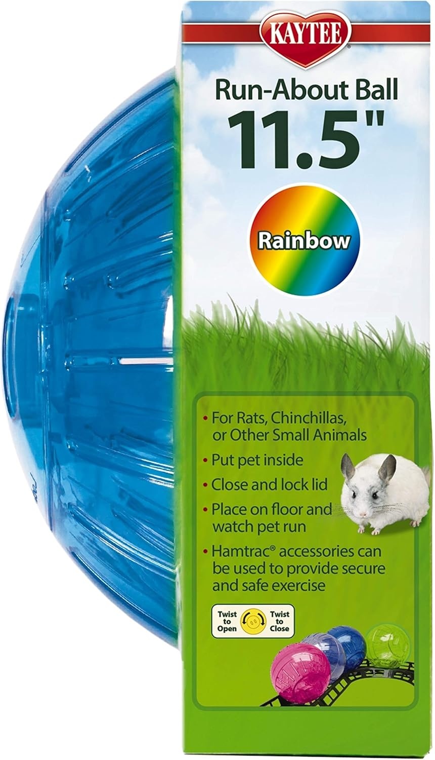 image:imageKaytee 115 Clear RunAbout Exercise Ball for Hamster amp Gerbil PetsAssorted