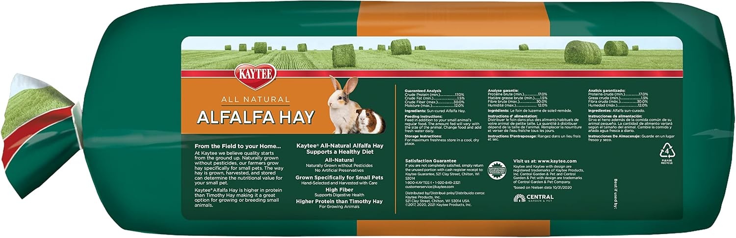 image:imageKaytee Alfalfa Mini Bales Guinea Pig Hay 24 Ounces24 Ounce Pack of 2