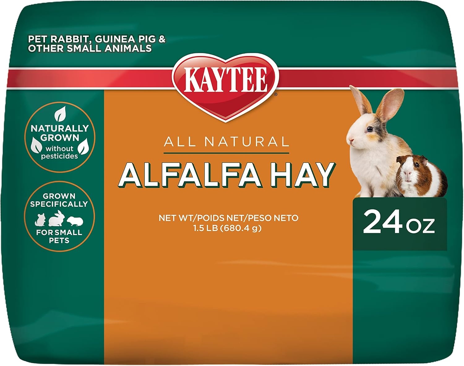 image:imageKaytee Alfalfa Mini Bales Guinea Pig Hay 24 Ounces24 Ounce Pack of 2