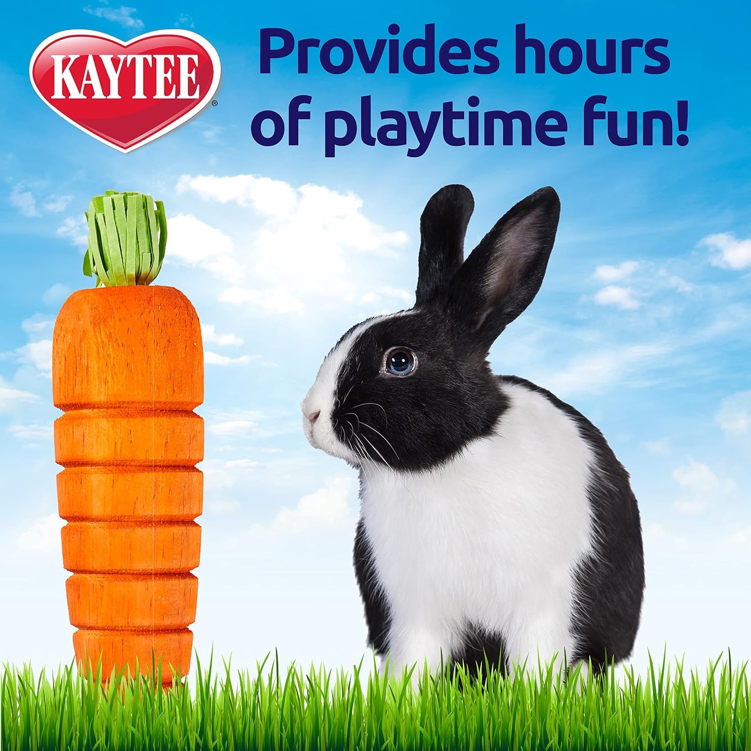 image:imageKaytee Bunny FlipNToss Rabbit Toy Carrot for Rabbits Guinea PigsOrange