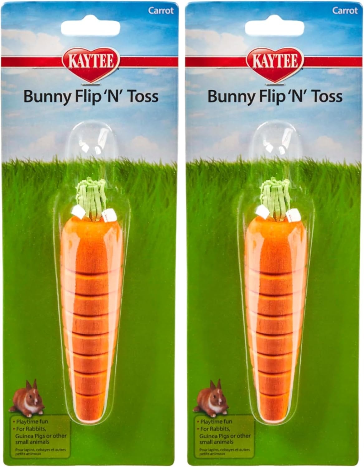 image:imageKaytee Bunny FlipNToss Rabbit Toy Carrot for Rabbits Guinea PigsOrange