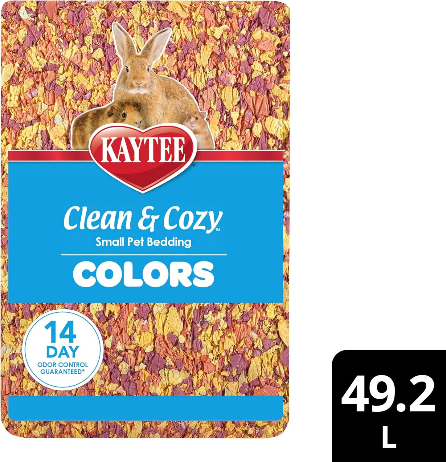 image:imageKaytee Clean amp Cozy Colors Small Animal Bedding with Extreme Odor Control Kaleidoscope 492 LitersSunset