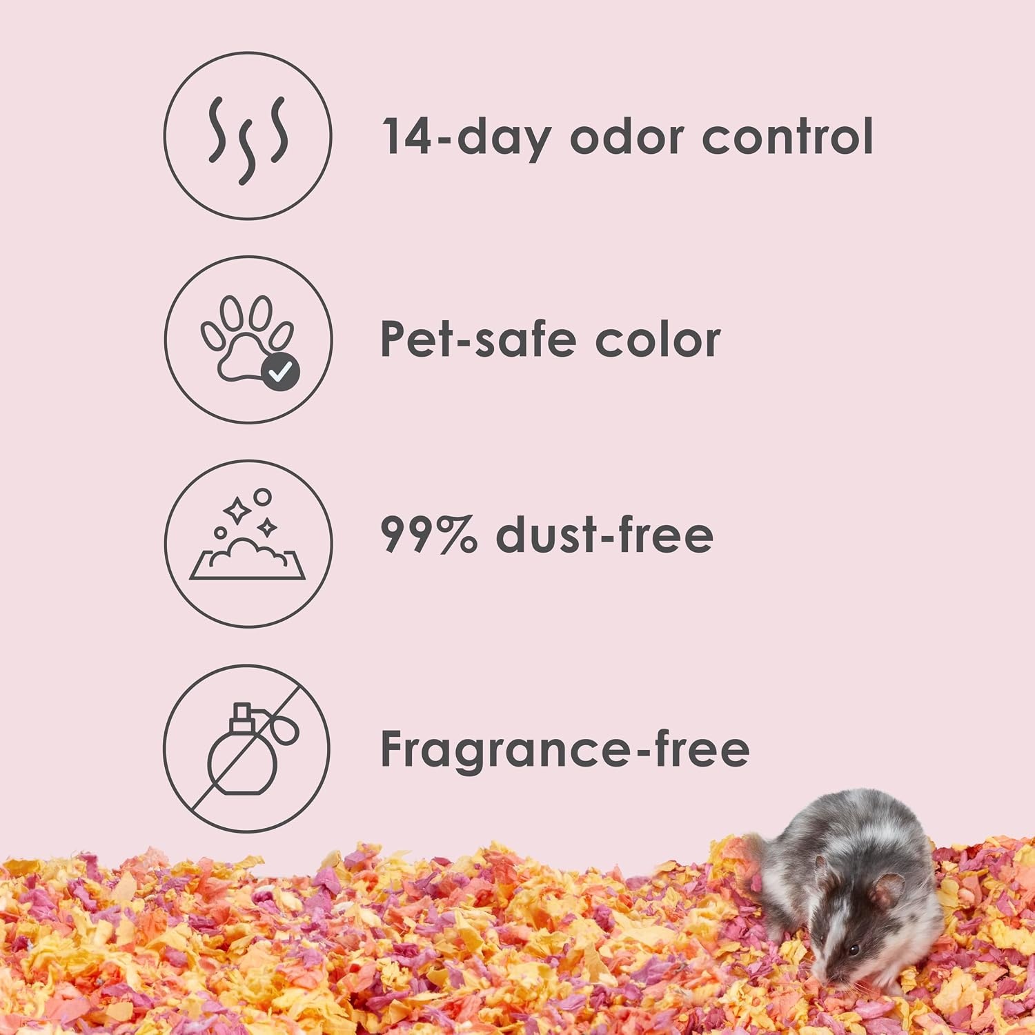 image:imageKaytee Clean amp Cozy Colors Small Animal Bedding with Extreme Odor Control Kaleidoscope 492 LitersSunset