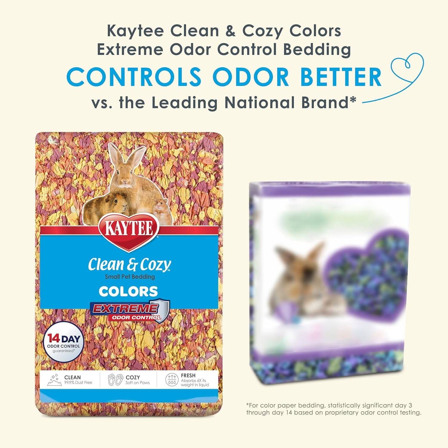 image:imageKaytee Clean amp Cozy Colors Small Animal Bedding with Extreme Odor Control Kaleidoscope 492 LitersSunset