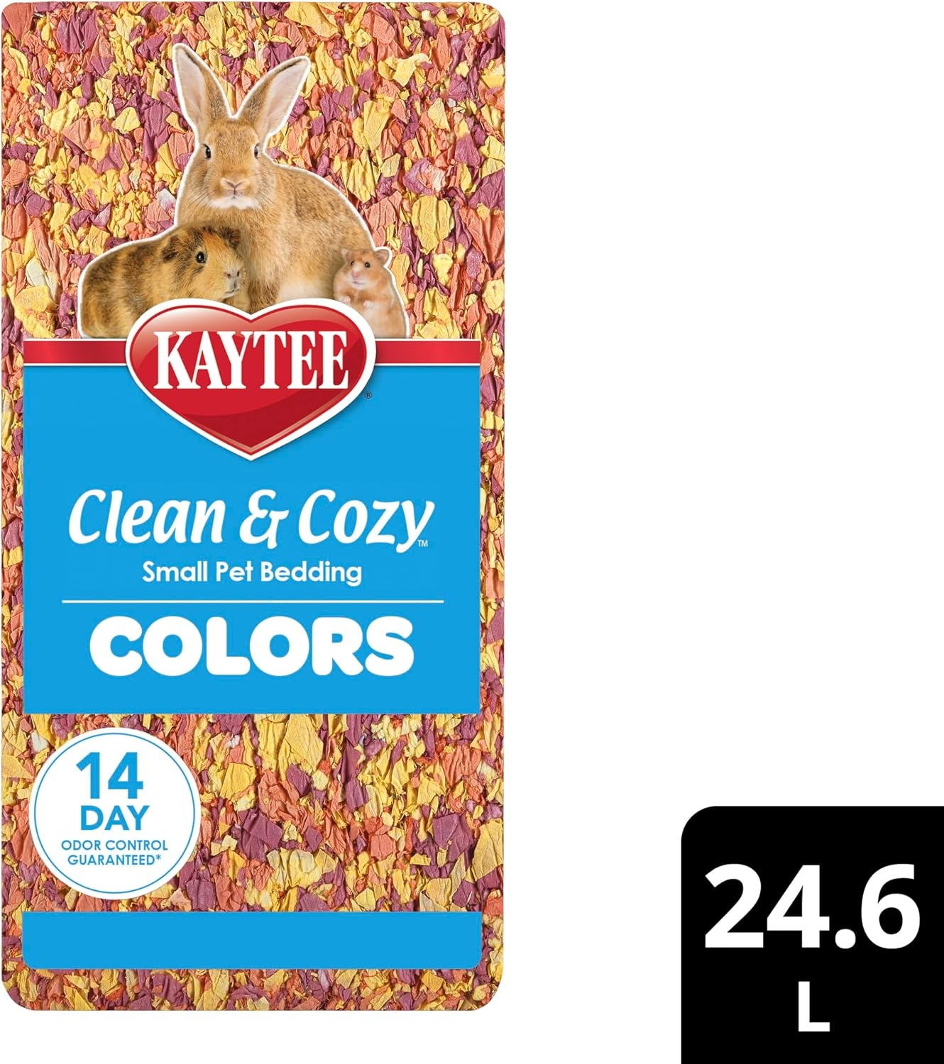 image:imageKaytee Clean amp Cozy Colors Small Animal Bedding with Extreme Odor Control Kaleidoscope 492 LitersSunset