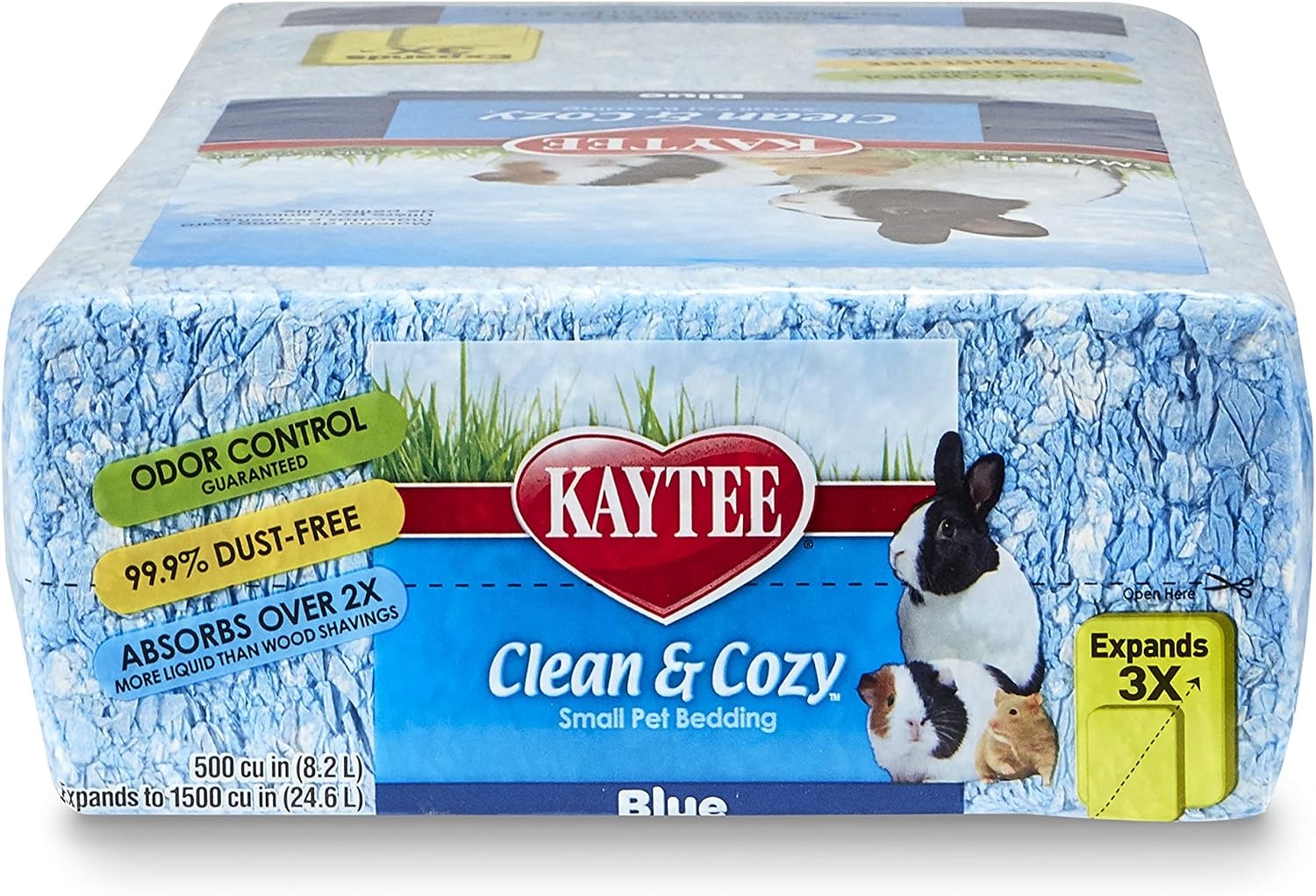 image:imageKaytee Clean amp Cozy Confetti Bedding for Pet Guinea Pigs Rabbits Hamsters Gerbils and Chinchillas 492 LitersBlue