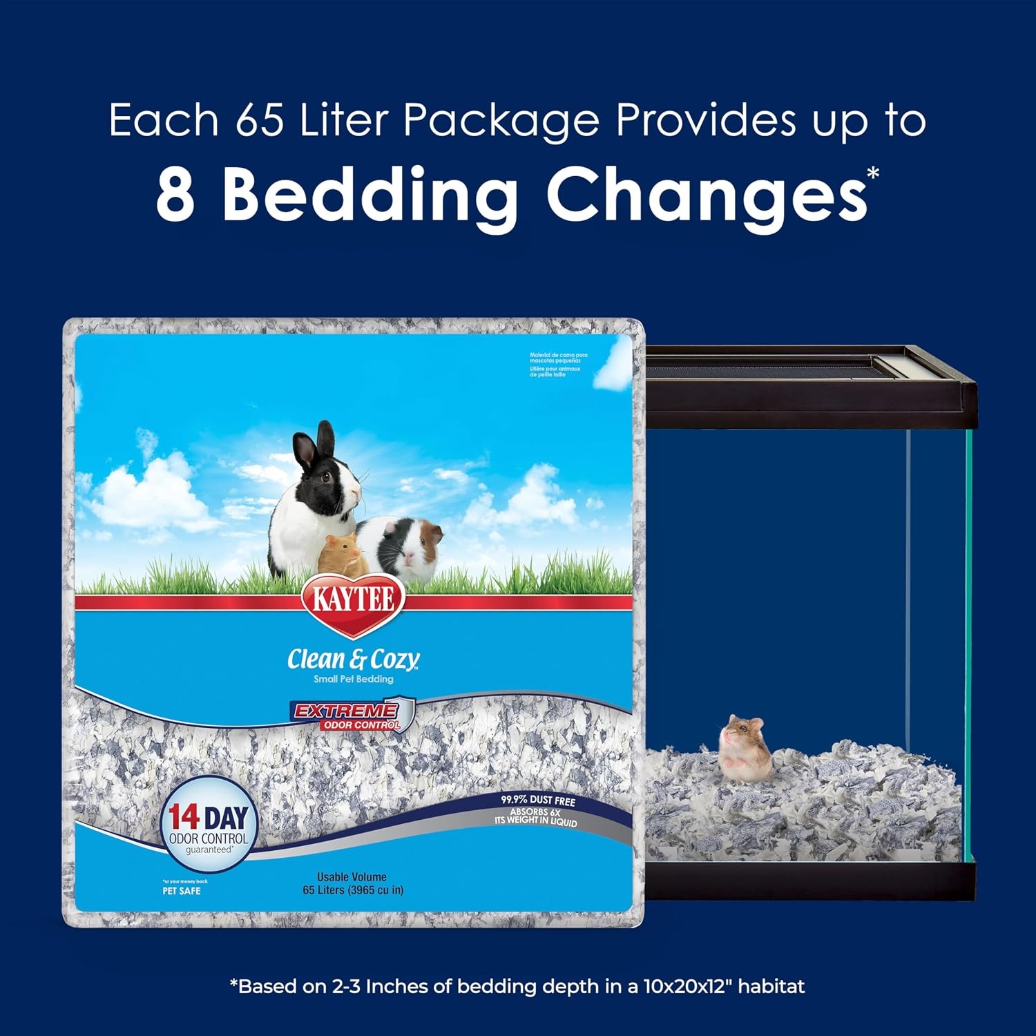 image:imageKaytee Clean amp Cozy Extreme Odor Control Hamster Bedding 130 Liters65 Liters