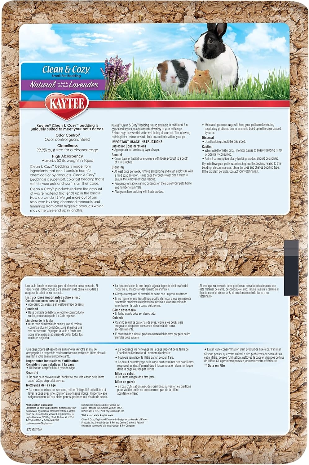 image:imageKaytee Clean amp Cozy Natural Bedding with Lavender 492 Liters100 Liters