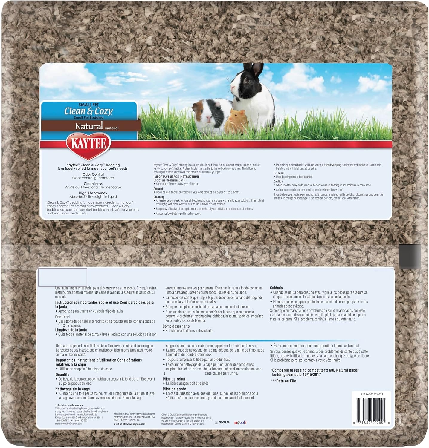 image:imageKaytee Clean amp Cozy Natural Paper Bedding 72 Liter72 Liter