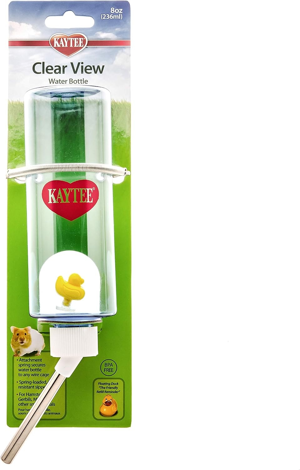 image:imageKaytee Clear View Water Bottle for Pet Rabbits Ferrets and Guinea Pigs 32 oz16 oz Pack of 2