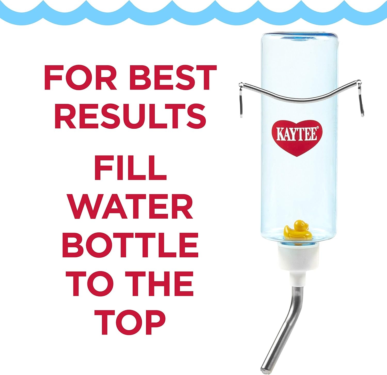 image:imageKaytee Clear View Water Bottle for Pet Rabbits Ferrets and Guinea Pigs 32 oz8 oz Pack of 1