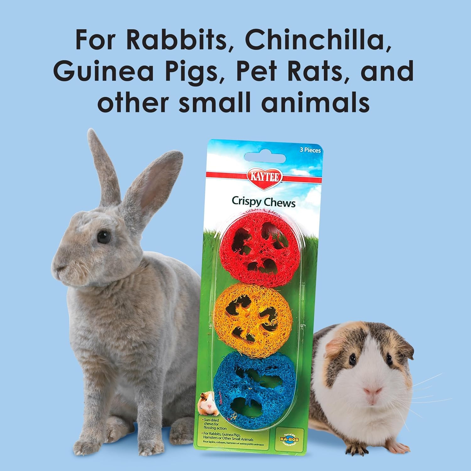 image:imageKaytee Crispy Chews 3pack For Pet Rabbits Chinchillas Guinea Pigs Rats and Other Small Animals001 Ounce Pack of 1
