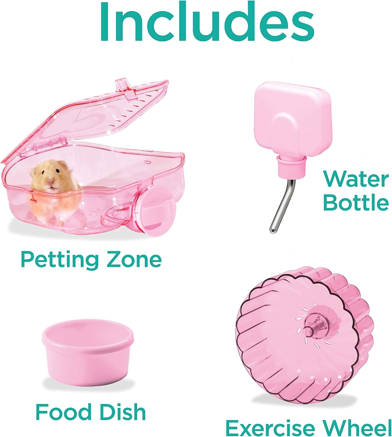 image:imageKaytee CritterTrail Pink Habitat for Pet Mice Dwarf Hamsters Hamsters or Gerbils200L x 115W x 110H