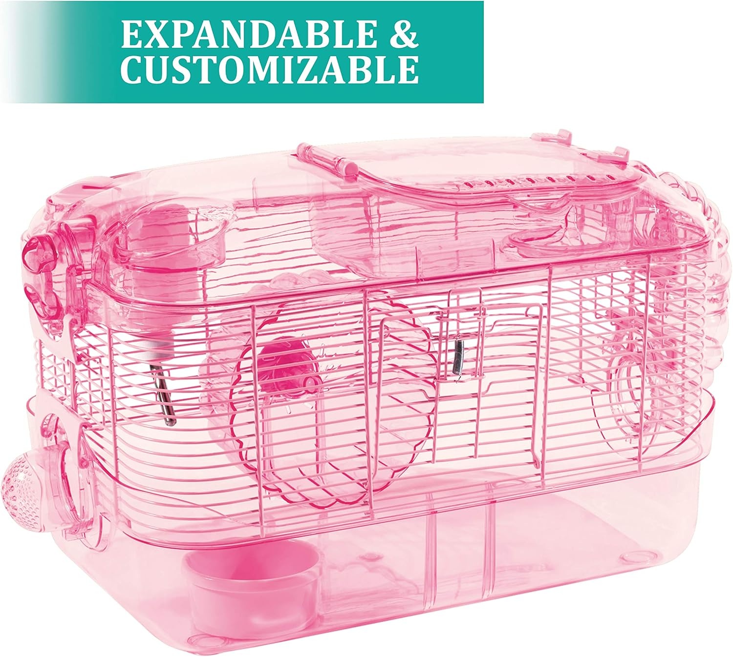 image:imageKaytee CritterTrail Pink Habitat for Pet Mice Dwarf Hamsters Hamsters or Gerbils200L x 115W x 110H