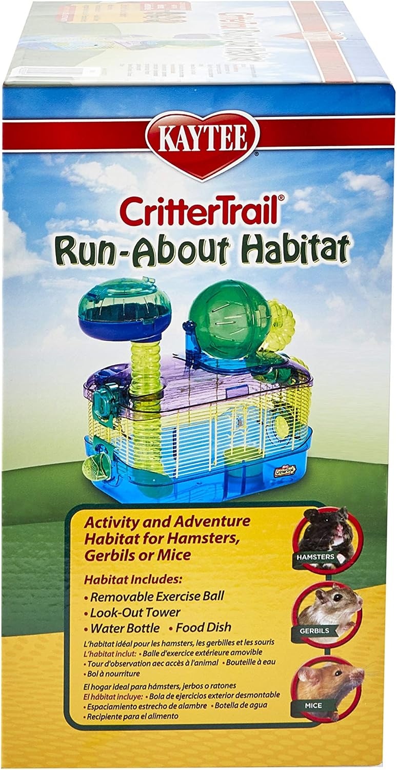 image:imageKaytee CritterTrail RunAbout Habitat for Pet Hamsters Gerbils Mice and Other Small AnimalsBlue