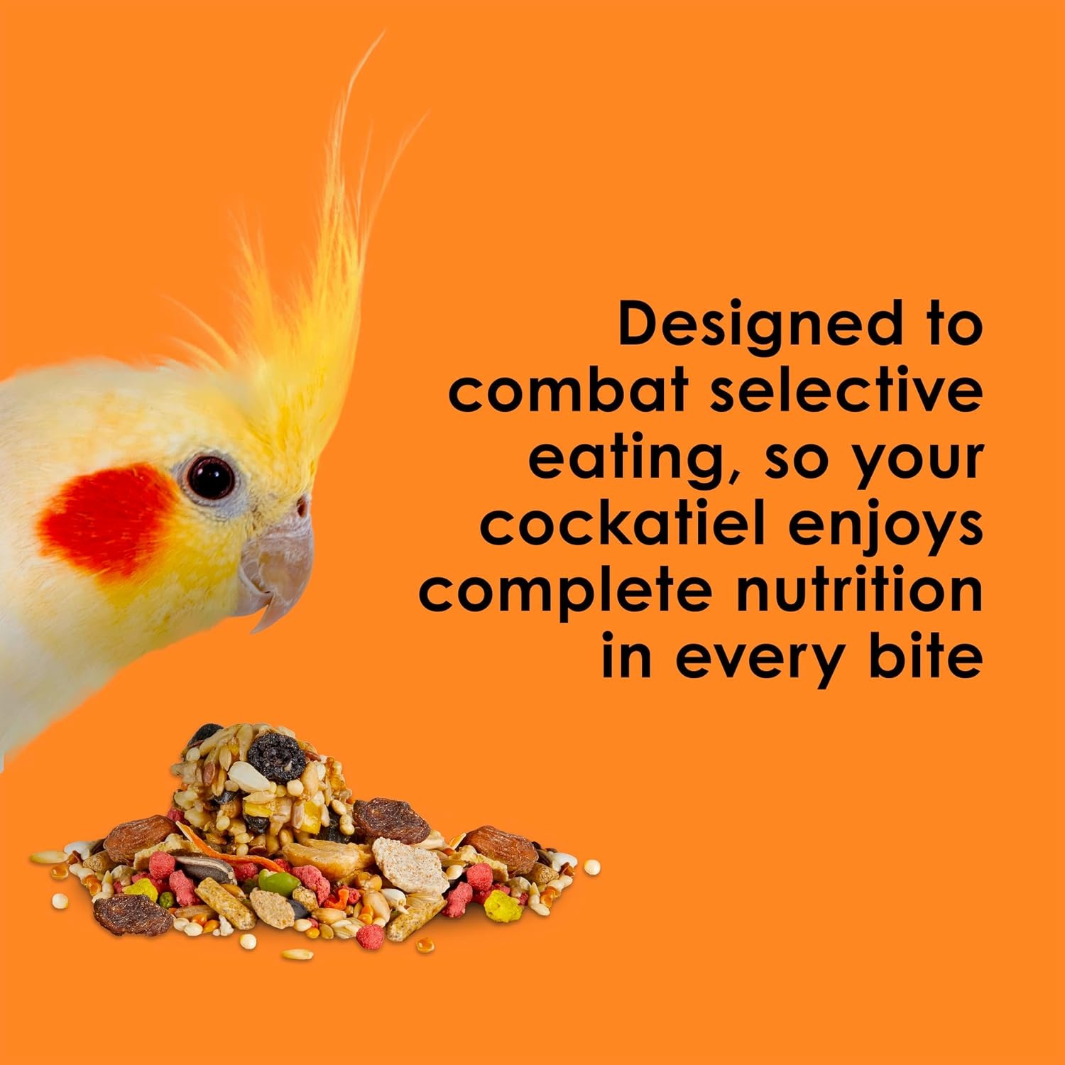 image:imageKaytee Fiesta Cockatiel Bird Food Nutritious Fun Blend 25 Pounds25 Pound Pack of 1