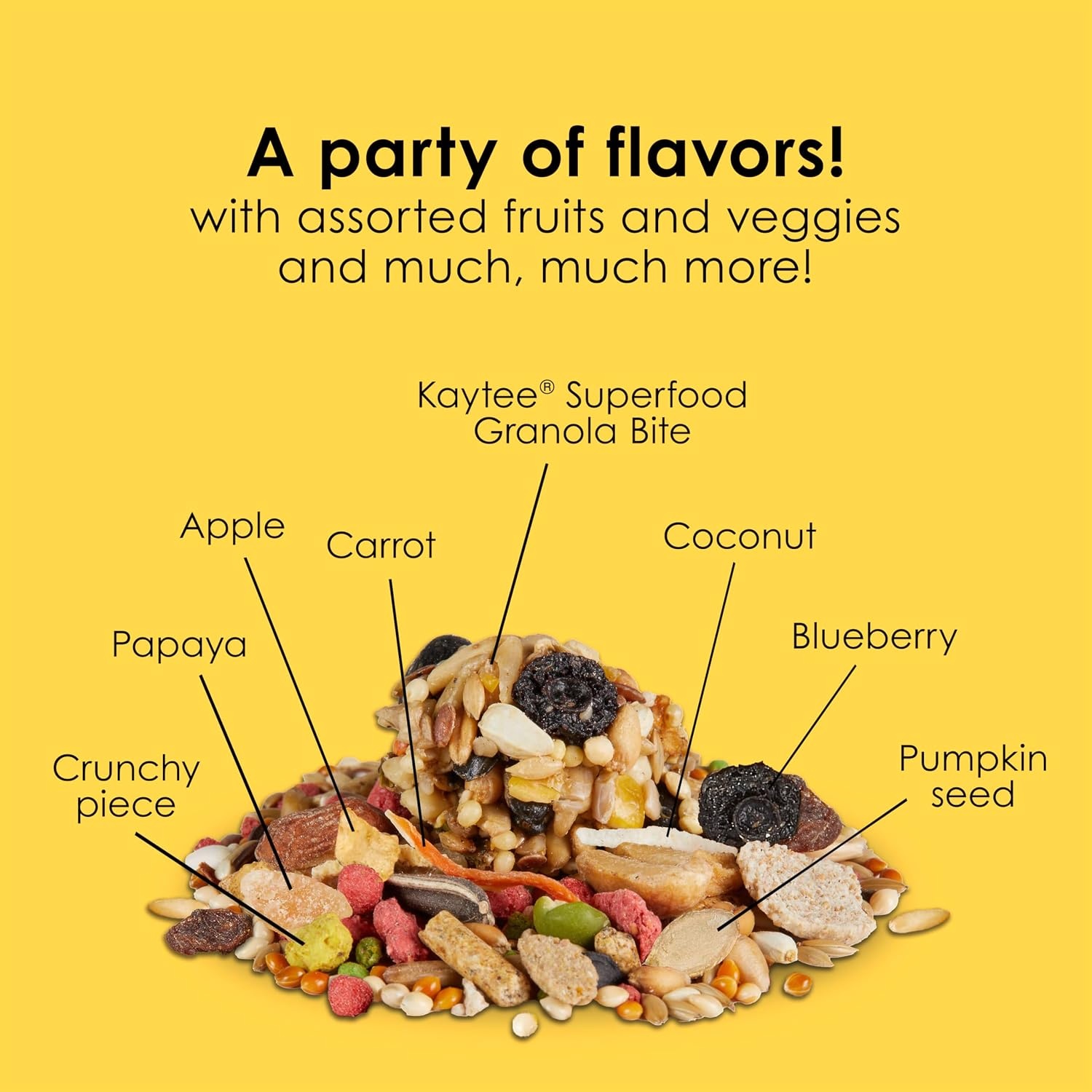 image:imageKaytee Fiesta Cockatiel Bird Food Nutritious Fun Blend 25 Pounds25 Pound Pack of 1