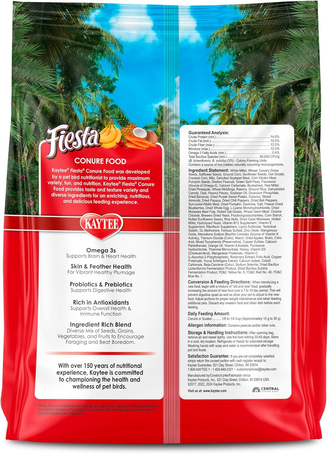 image:imageKaytee Fiesta Conure Bird Food Nutritious Fun Blend 45 PoundsBird Food