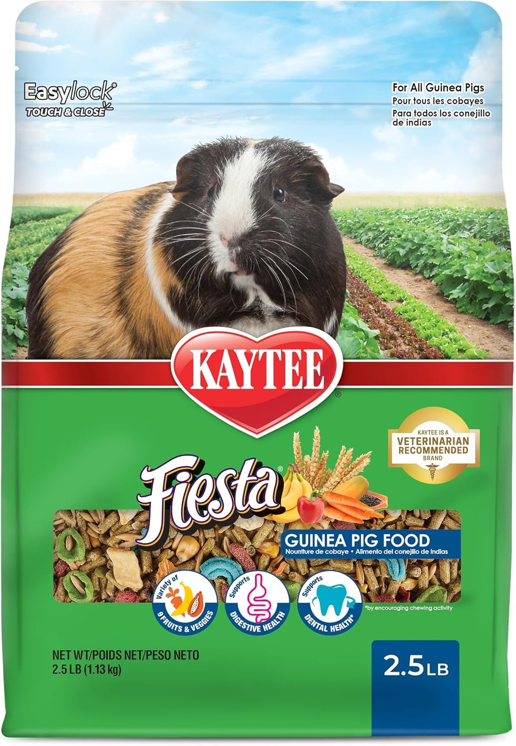image:imageKaytee Fiesta Guinea Pig Food Nutritious Blend 25 Pounds25 Pound Pack of 1