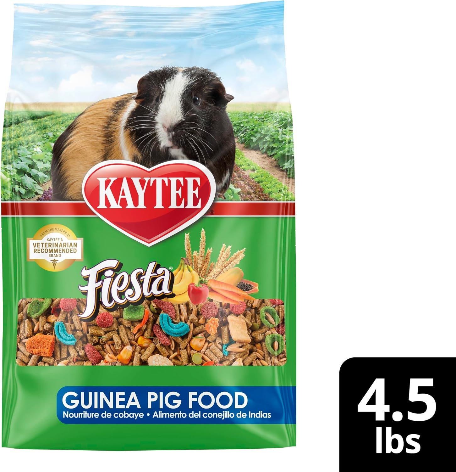 image:imageKaytee Fiesta Guinea Pig Food Nutritious Blend 25 Pounds45 Pound Pack of 1