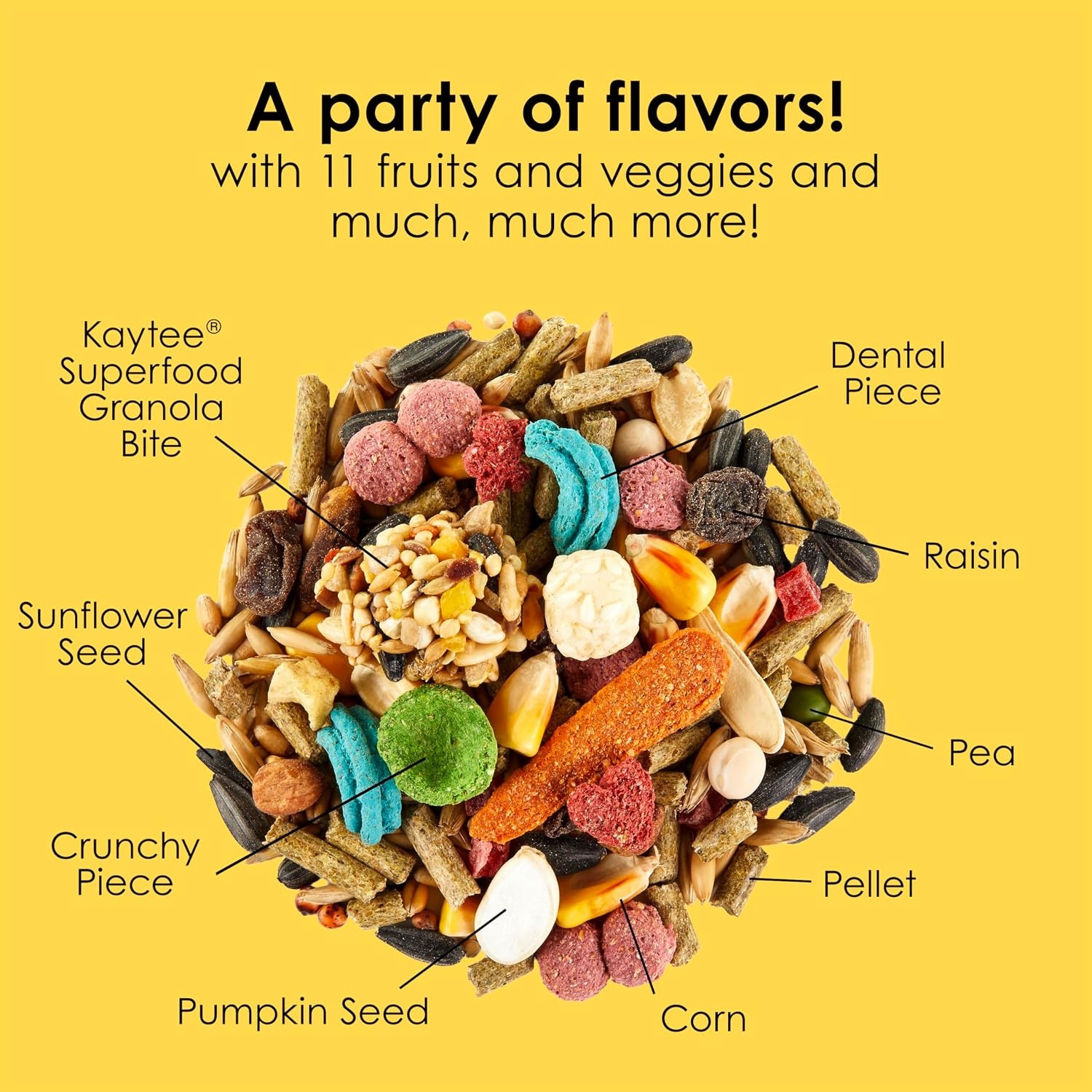 image:imageKaytee Fiesta Hamster amp Gerbil Food Nutritious and Fun Blend Supports Dental Health and Digestion 25 pounds25 Pound Pack of 1