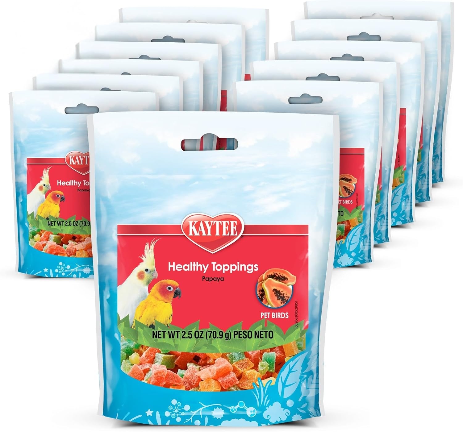 image:imageKaytee Fiesta Healthy Toppings Papaya Bits For All Pet Birds 25Oz BagPapaya