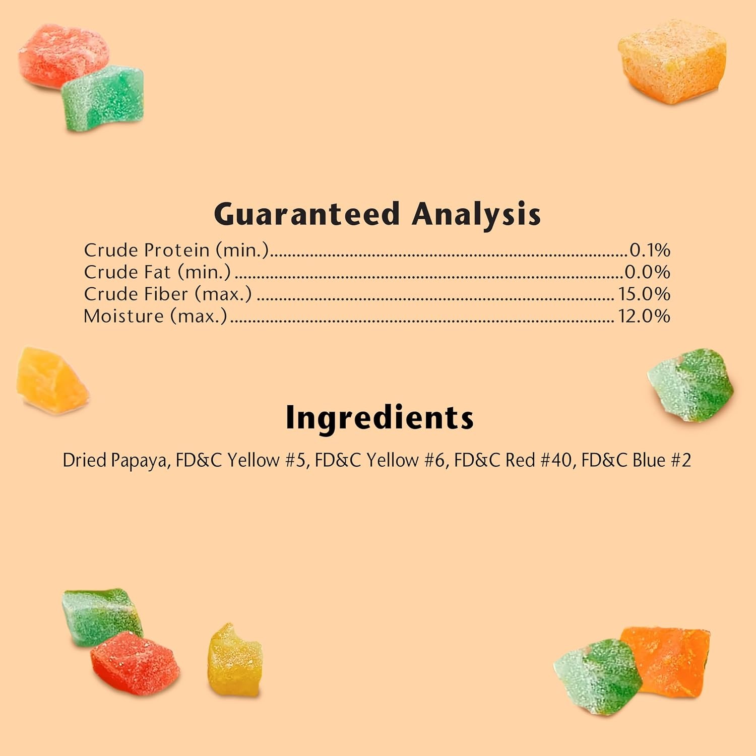 image:imageKaytee Fiesta Healthy Toppings Papaya Bits For All Pet Birds 25Oz BagPapaya