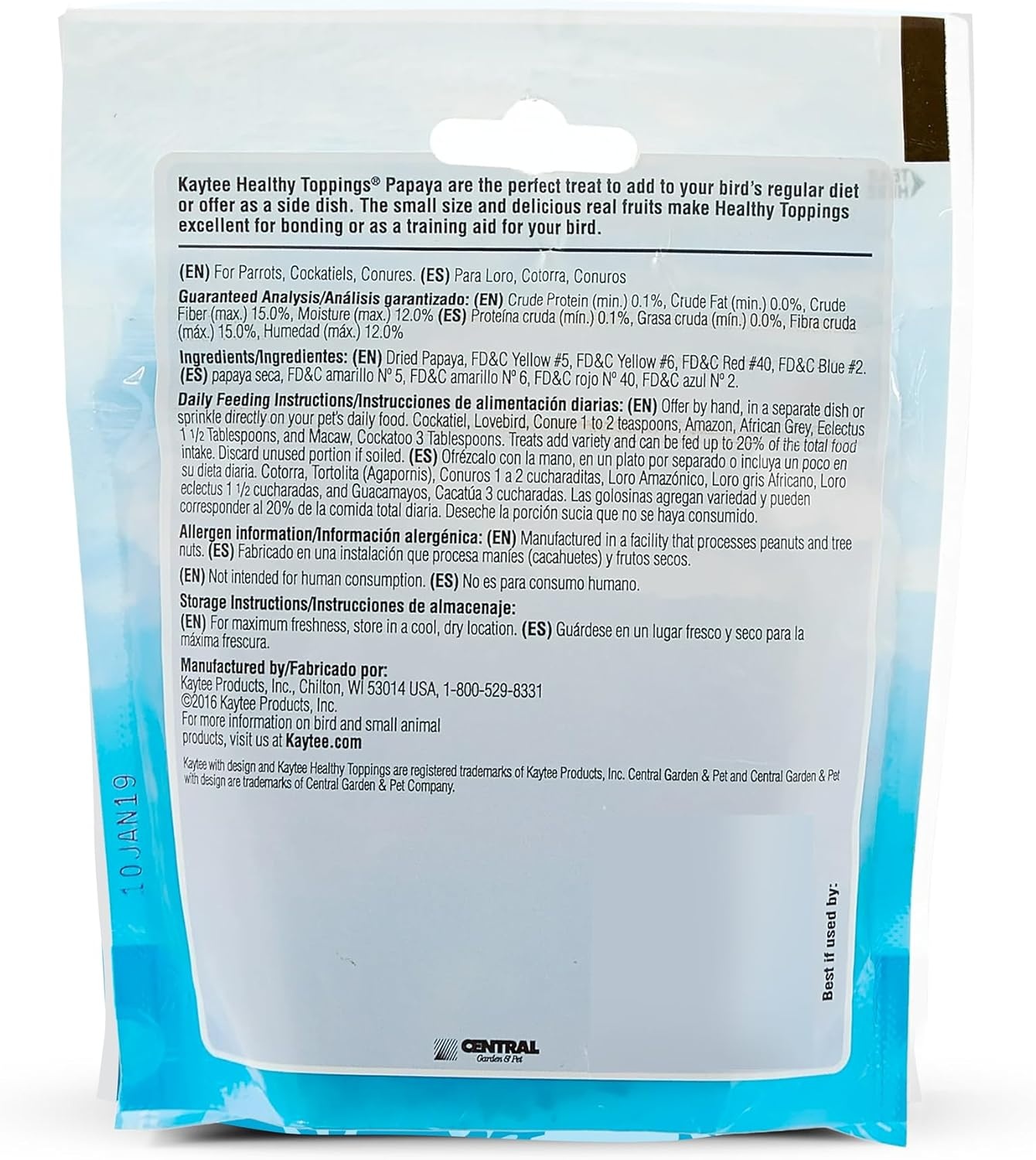 image:imageKaytee Fiesta Healthy Toppings Papaya Bits For All Pet Birds 25Oz BagPapaya