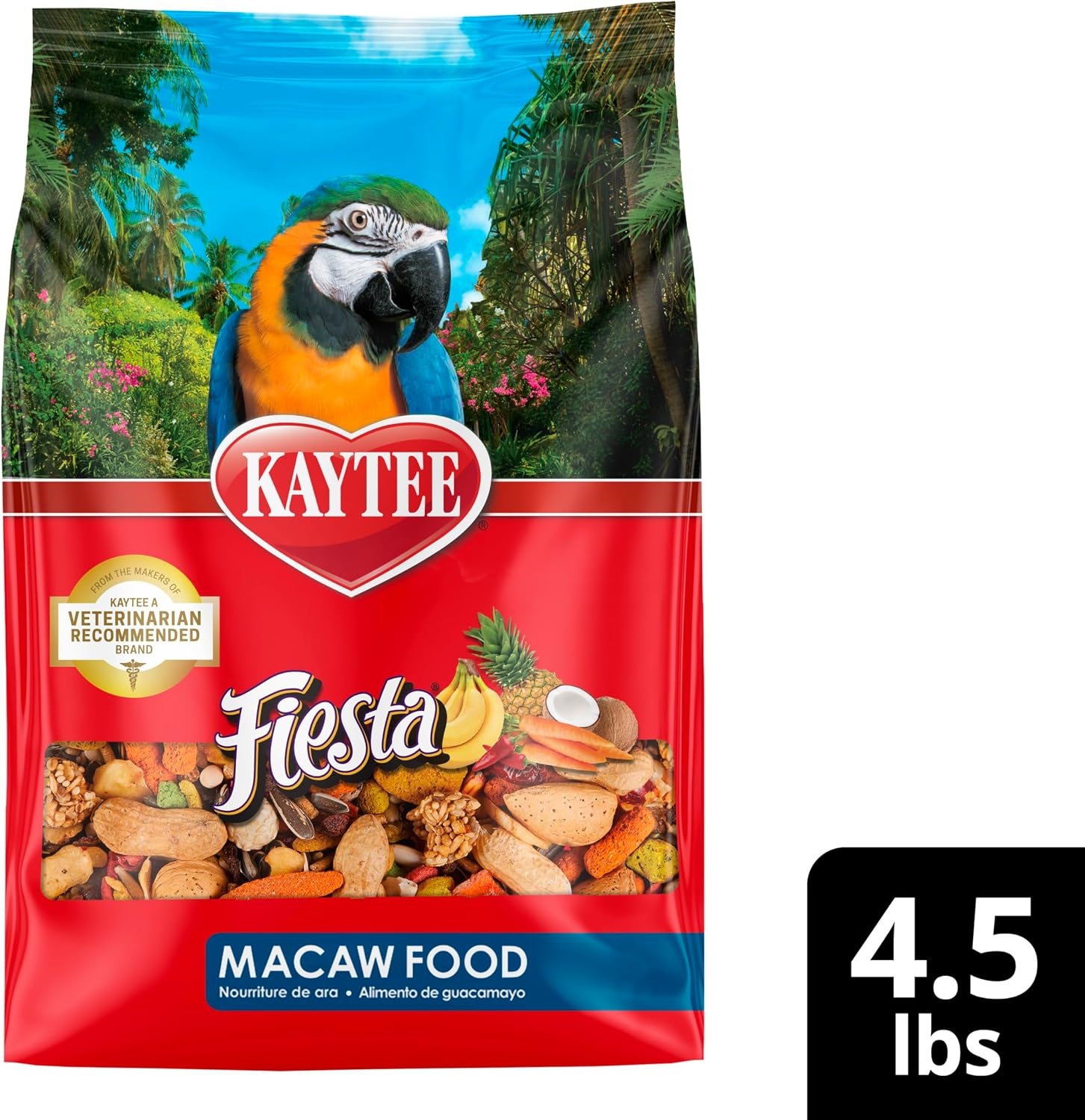 image:imageKaytee Fiesta Macaw Food Nutritious and Fun Blend 45 Pounds45 Pound Pack of 1