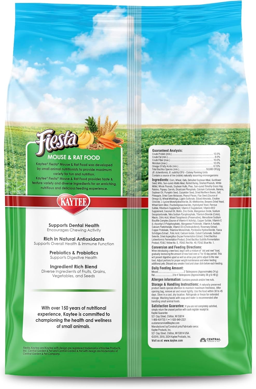 image:imageKaytee Fiesta Mouse amp Rat Food Nutritious Blend 45 Pounds2 Pound Pack of 1
