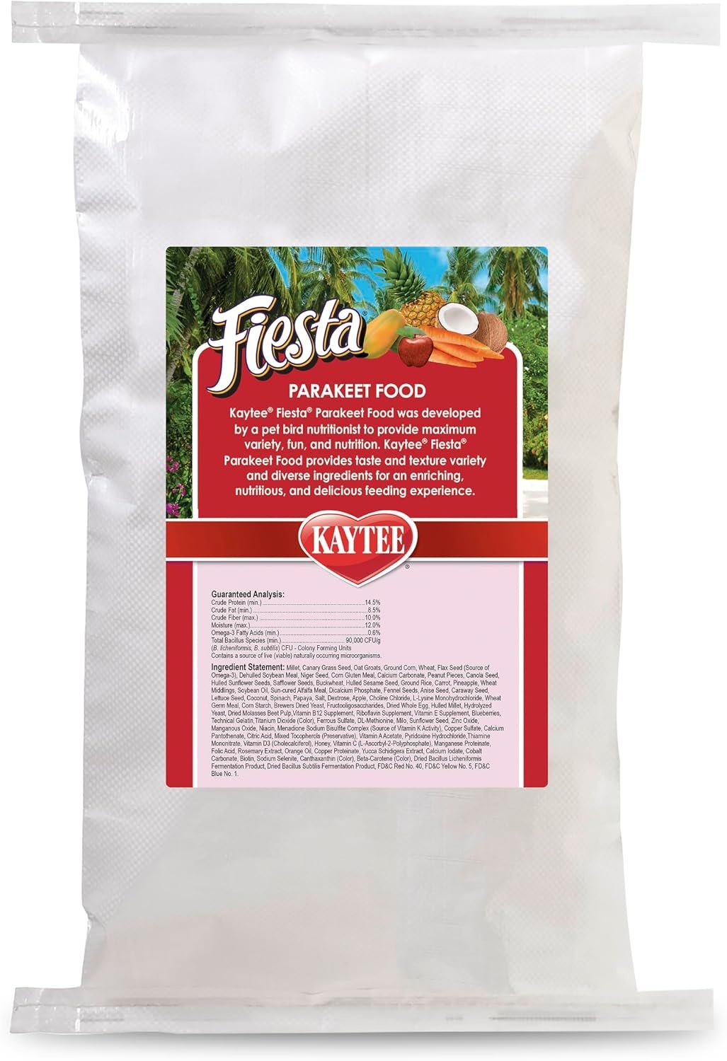 image:imageKaytee Fiesta Parakeet Food Nutritious and Fun Blend 2 Pounds25 Pound Pack of 1