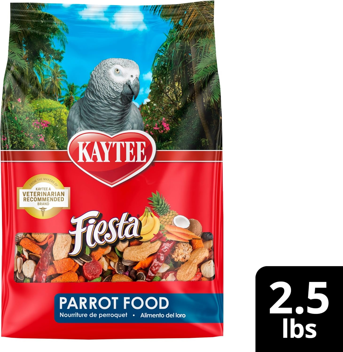 image:imageKaytee Fiesta Parrot Food for Large Birds 25 Pounds25 Pound Pack of 1