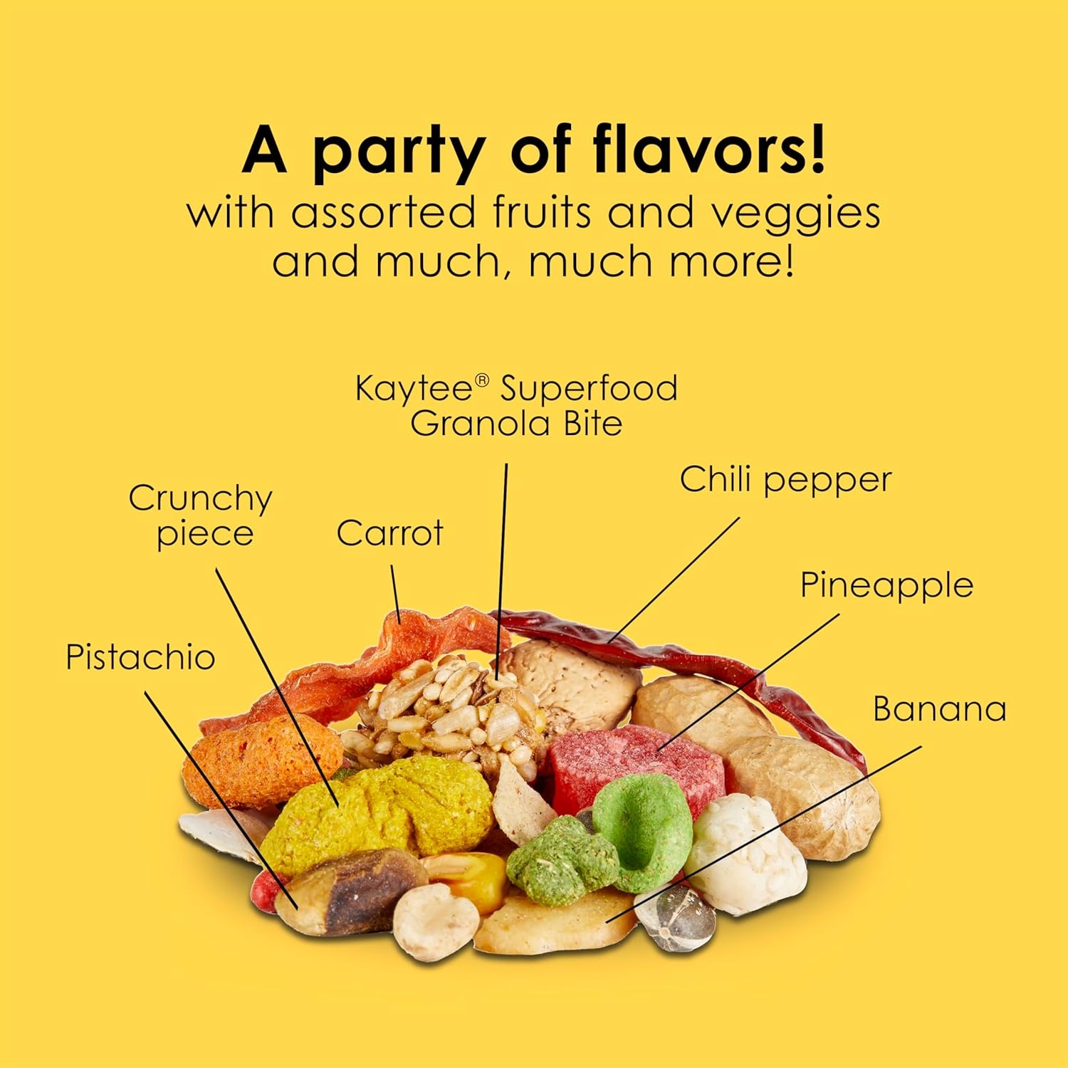 image:imageKaytee Fiesta Parrot Food for Large Birds 25 Pounds25 Pound Pack of 1
