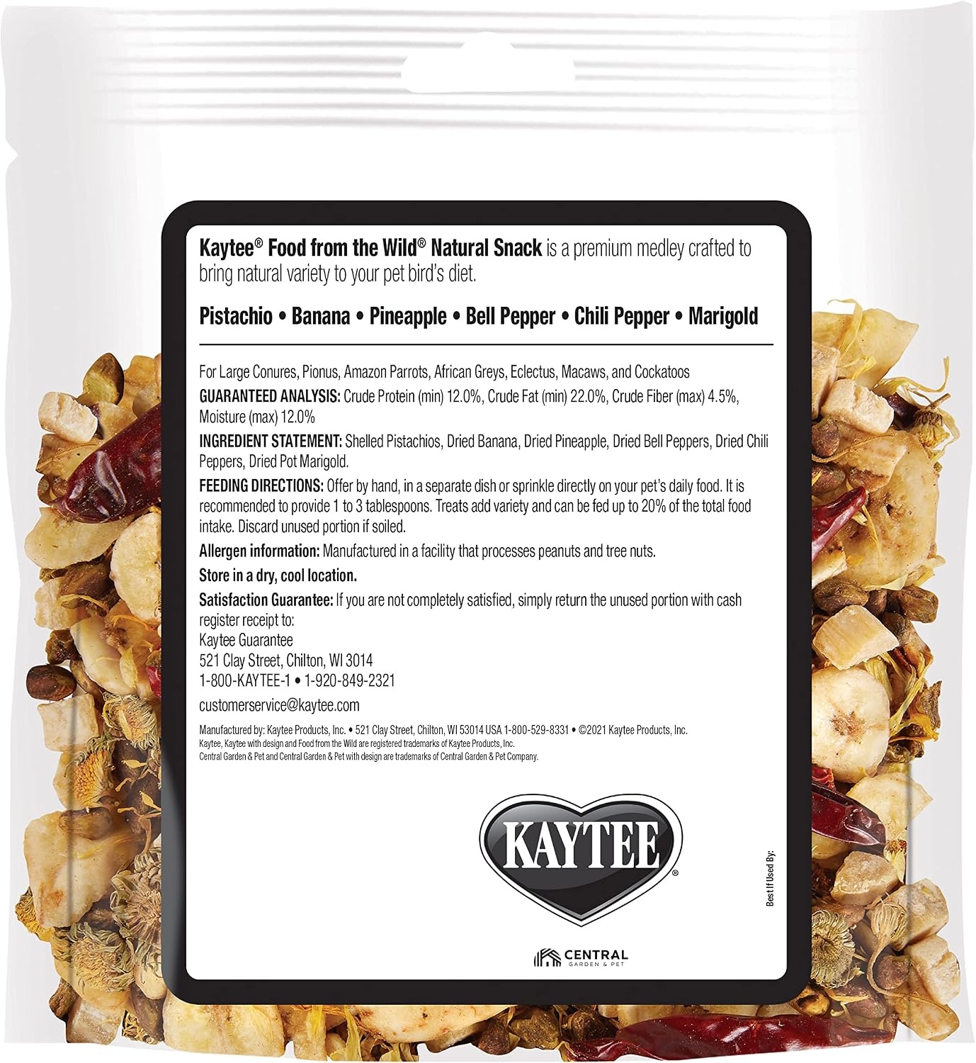 image:imageKaytee Food From The Wild Natural Snack Food Treats For Pet Birds 3 oz3 Ounce Pack of 2