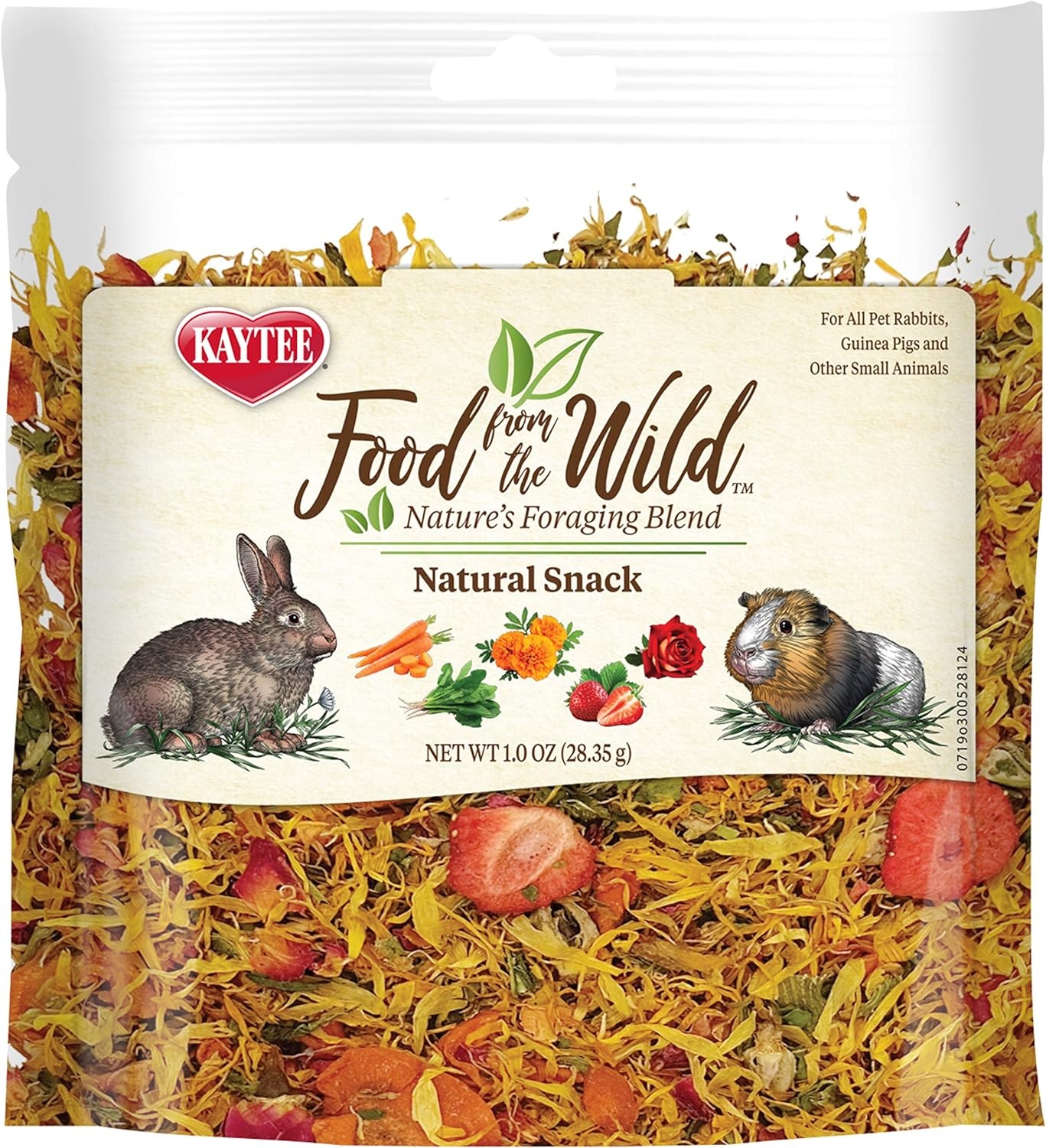 image:imageKaytee Food from the Wild Natural Snack for Rabbits amp Guinea Pigs 1 Oz1 Ounce Pack of 2