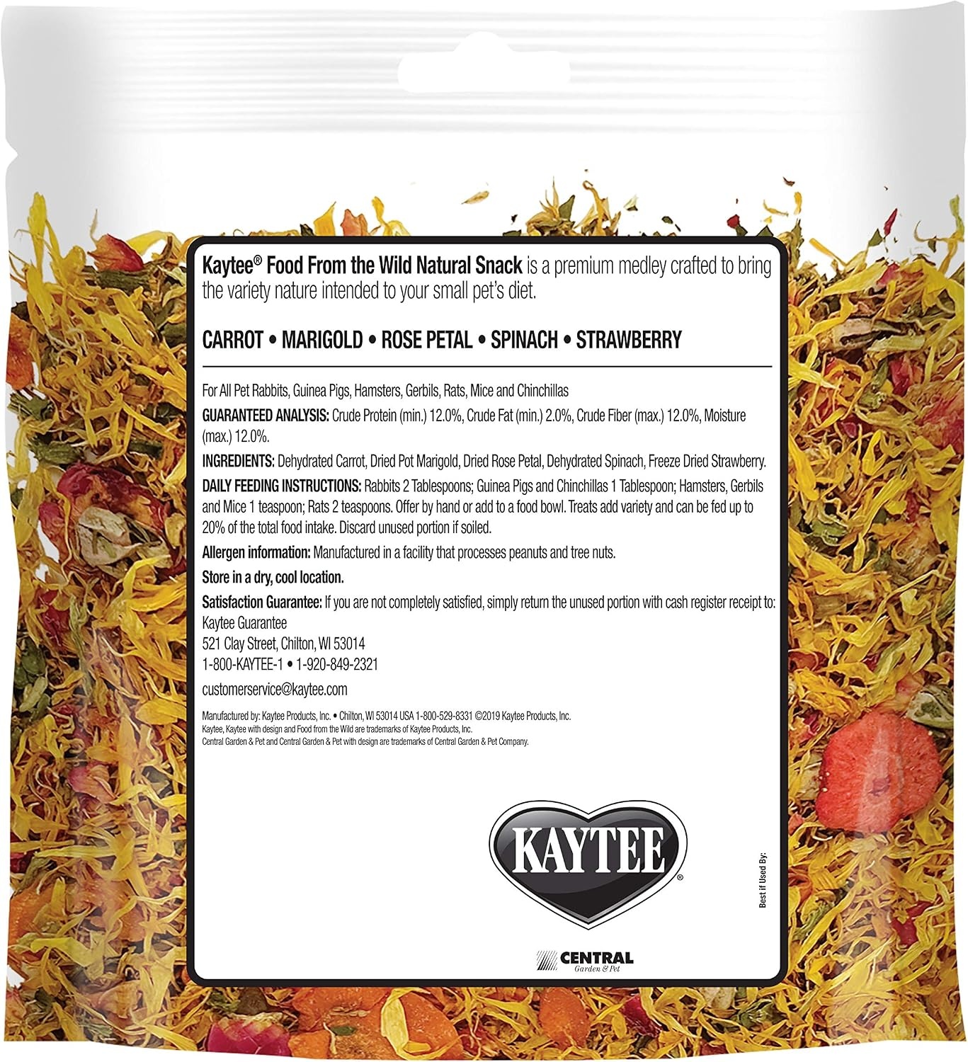 image:imageKaytee Food from the Wild Natural Snack for Rabbits amp Guinea Pigs 1 Oz1 Ounce Pack of 2