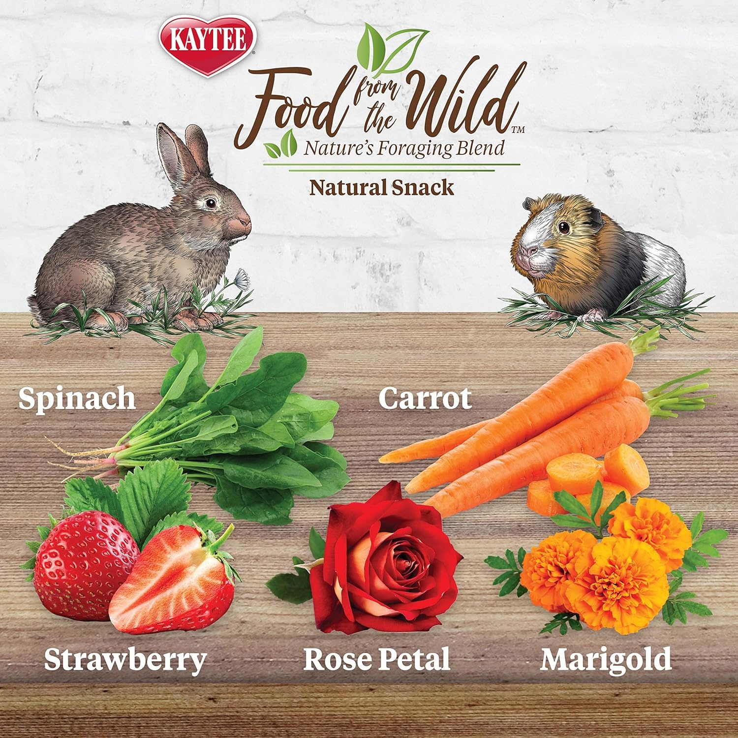image:imageKaytee Food from the Wild Natural Snack for Rabbits amp Guinea Pigs 1 Oz1 Ounce Pack of 2