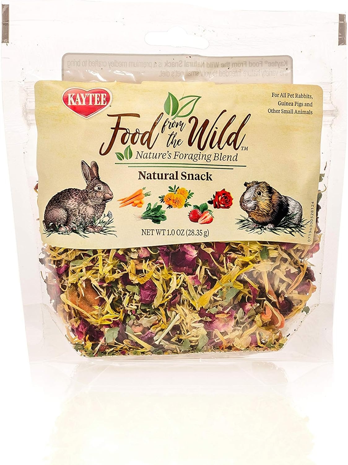 image:imageKaytee Food from the Wild Natural Snack for Rabbits amp Guinea Pigs 1 Oz1 Ounce Pack of 2