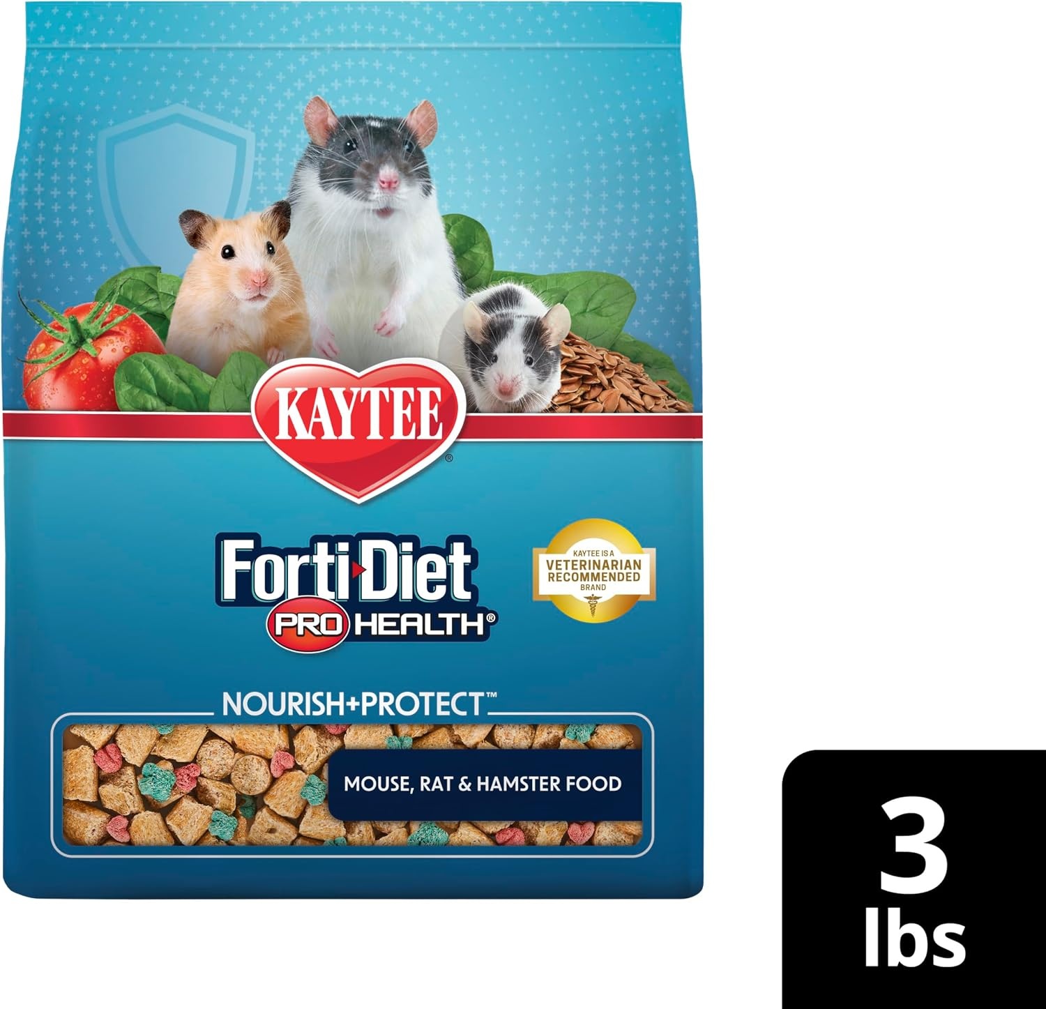 image:imageKaytee Forti Diet Pro Health Small Animal Food For Mouse And Pet Rats 3Pound3 Pound Pack of 1