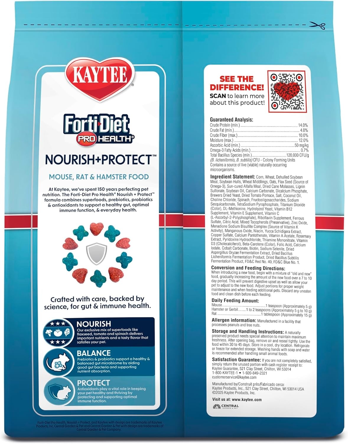 image:imageKaytee Forti Diet Pro Health Small Animal Food For Mouse And Pet Rats 3Pound3 Pound Pack of 1