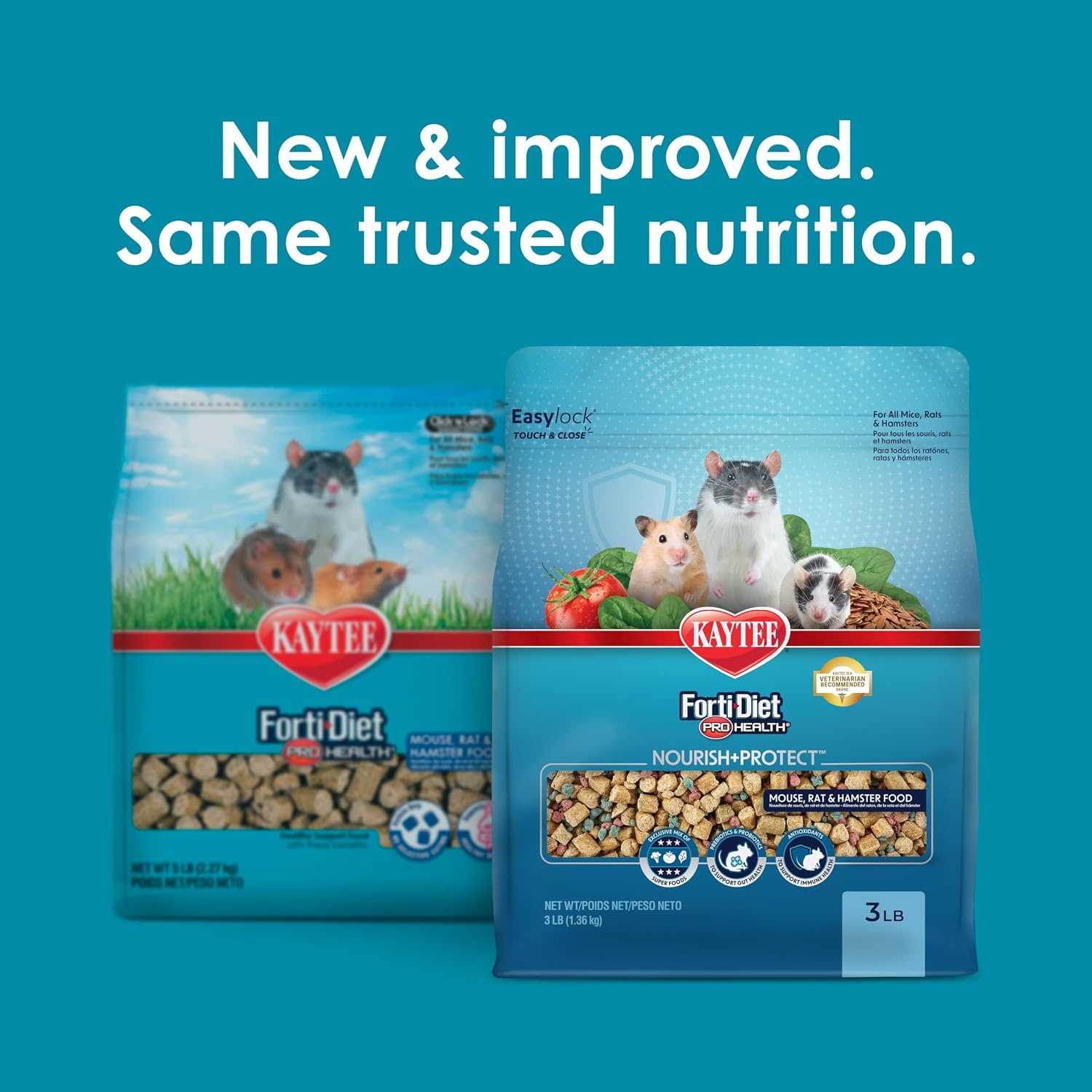 image:imageKaytee Forti Diet Pro Health Small Animal Food For Mouse And Pet Rats 3Pound3 Pound Pack of 1