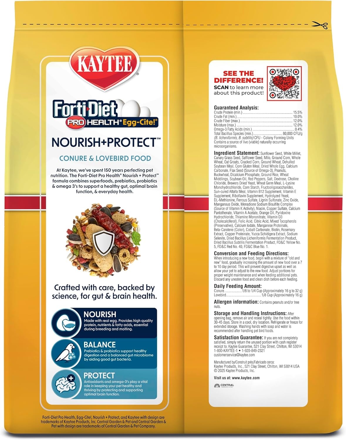 image:imageKaytee FortiDiet Pro Health EggCite Pet Conure amp Lovebird Food 3 PoundSeed