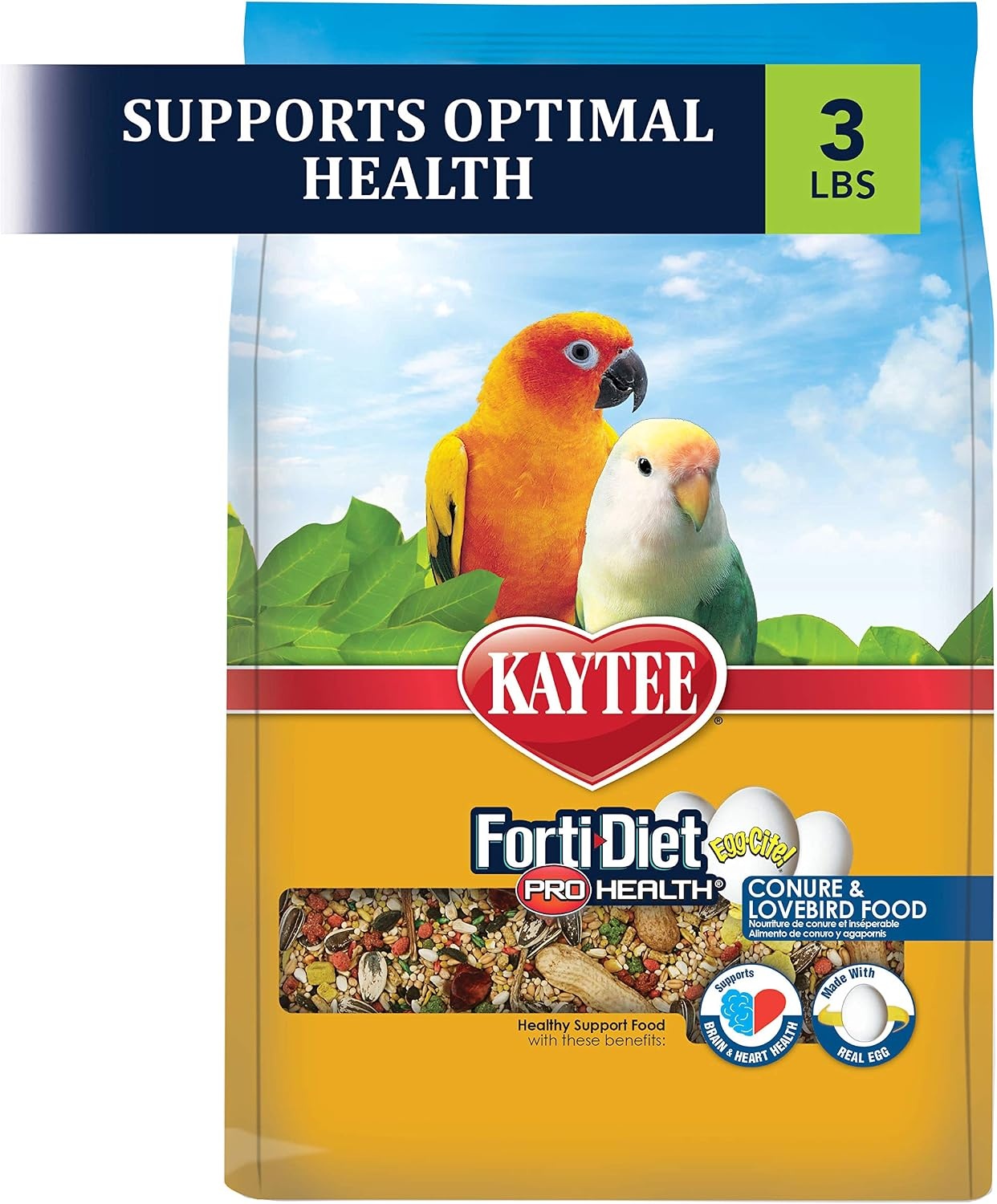 image:imageKaytee FortiDiet Pro Health EggCite Pet Conure amp Lovebird Food 3 PoundSeed