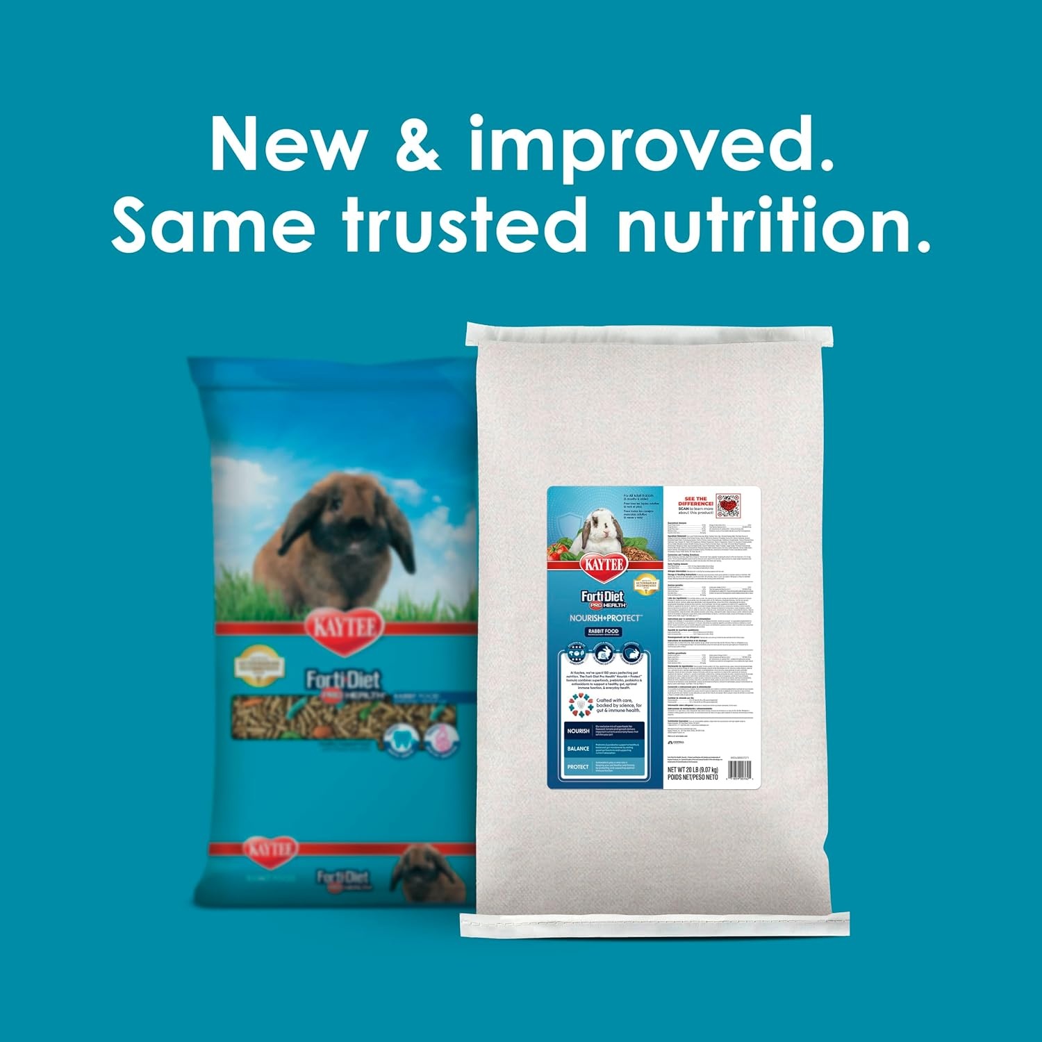image:imageKaytee FortiDiet Pro Health NourishProtect Adult Rabbit Food 20 lb20 Pound Pack of 1