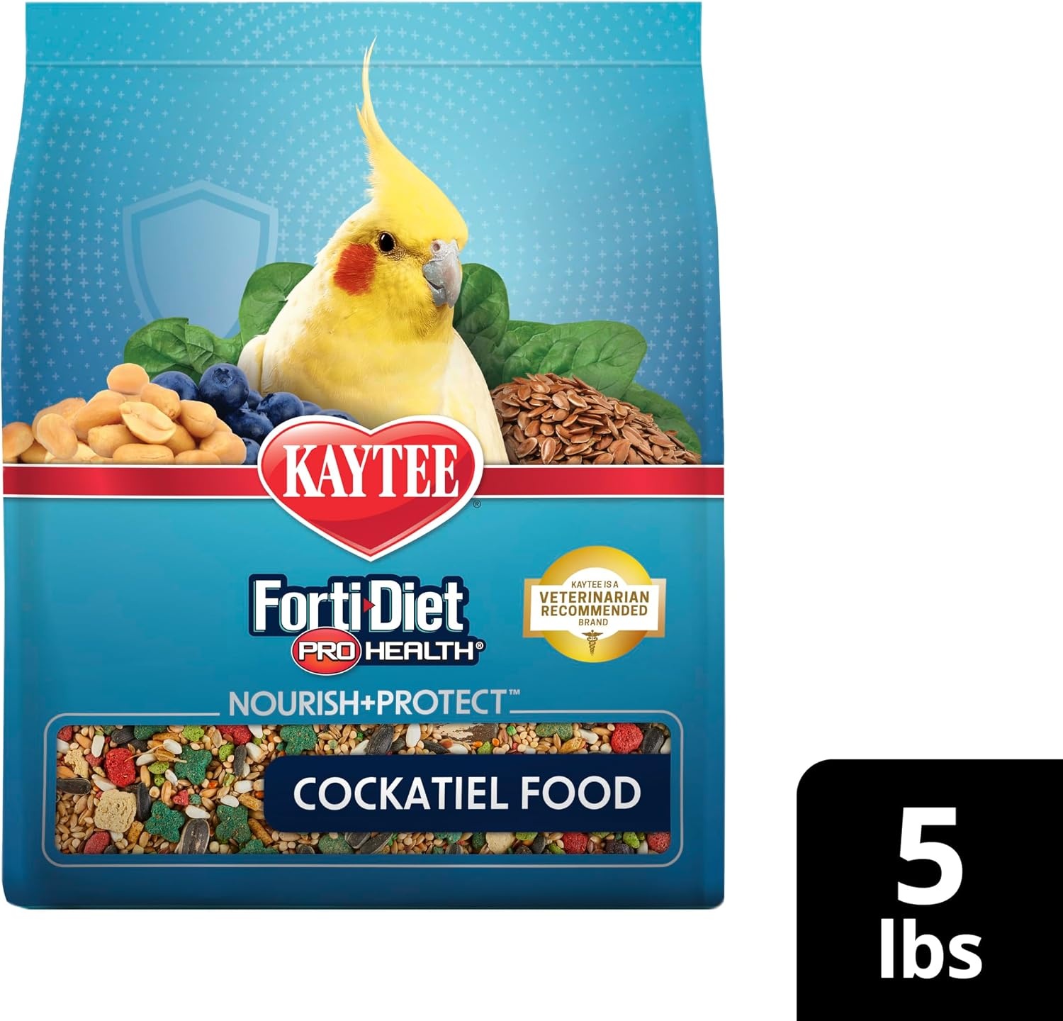 image:imageKaytee FortiDiet Pro Health NourishProtect Cockatiel Food 25 lb5 Pound Pack of 1