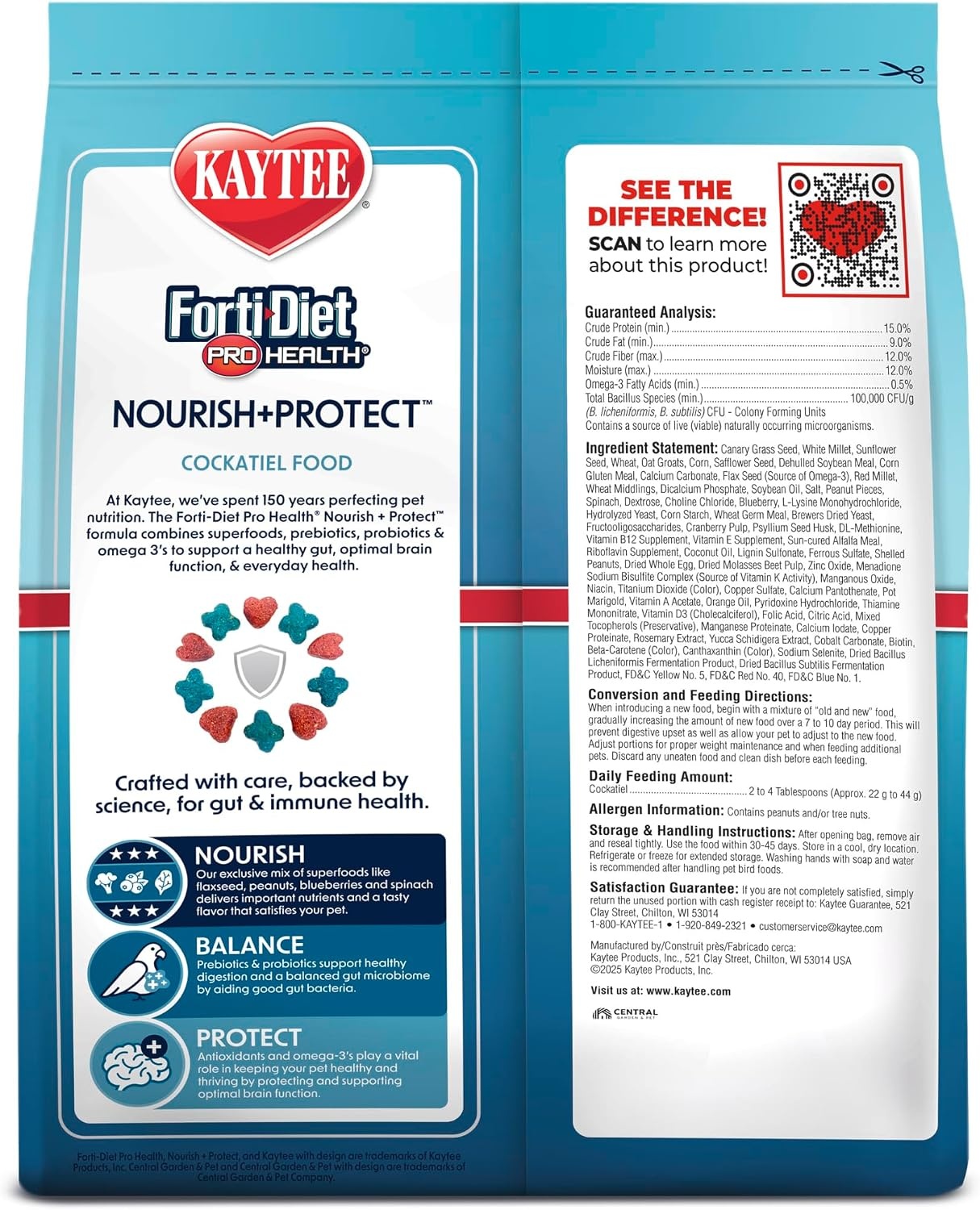 image:imageKaytee FortiDiet Pro Health NourishProtect Cockatiel Food 25 lb5 Pound Pack of 6