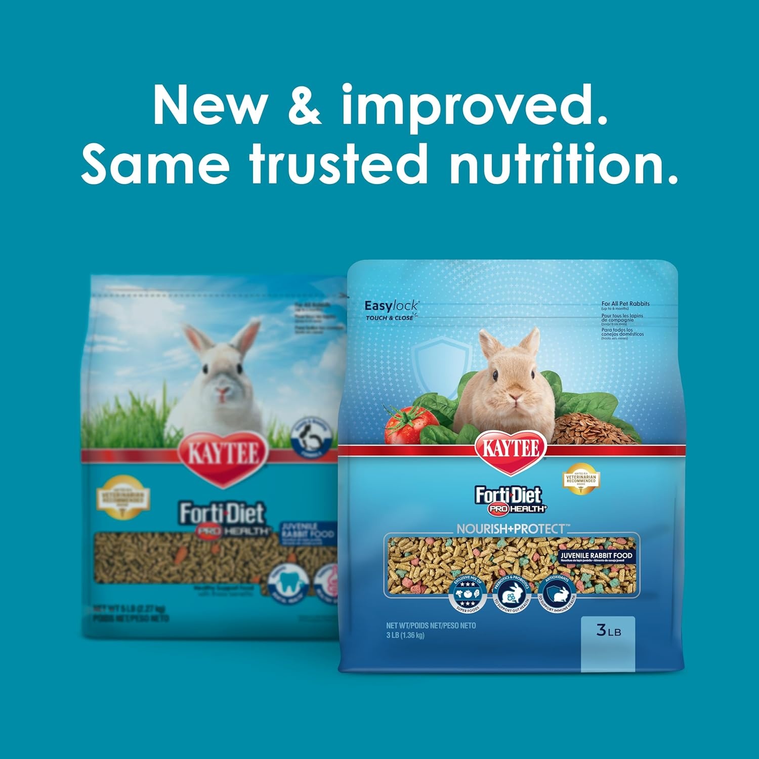 image:imageKaytee FortiDiet Pro Health NourishProtect Juvenile Rabbit Food Comprehensive Nutrition Backed by Science Digestive Health Immune Support 3 Pounds3 Pound Pack of 1